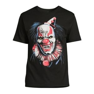 Mens Halloween clown t shirt